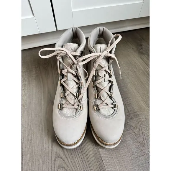 Cole Haan Zerogrand Lace Up Waterproof Wedge Hiker Boots, Size 9 Women’s