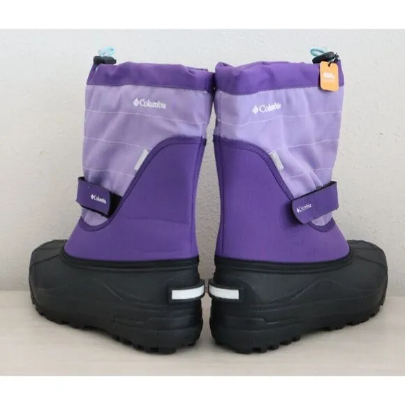 Columbia Big Kids' 6 Women's 7.5 Purple Columbia Powerbug Plus II Winter Boots