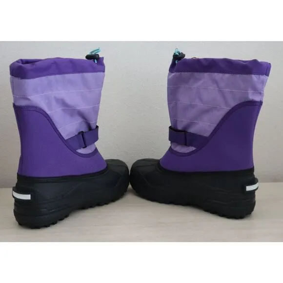 Columbia Big Kids' 6 Women's 7.5 Purple Columbia Powerbug Plus II Winter Boots