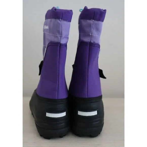 Columbia Big Kids' 6 Women's 7.5 Purple Columbia Powerbug Plus II Winter Boots