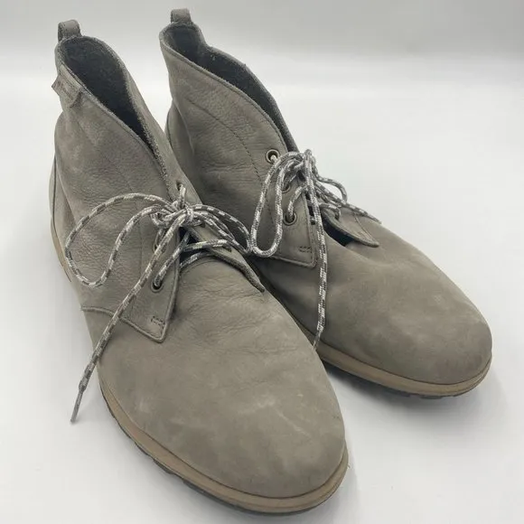 Columbia Men's Three Passes Desert Soft Leather Ankle Boot Shoes Gray Size 13
