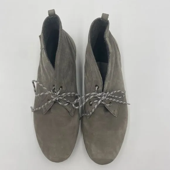 Columbia Men's Three Passes Desert Soft Leather Ankle Boot Shoes Gray Size 13