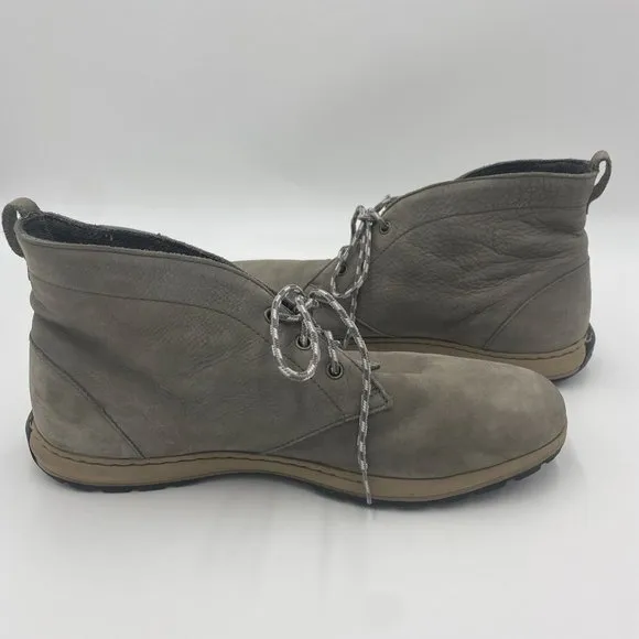 Columbia Men's Three Passes Desert Soft Leather Ankle Boot Shoes Gray Size 13