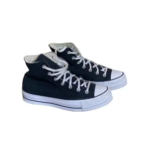 Converse All Star High Top Thick Sole Black Sneakers Size 11 Women  Skater Shoes