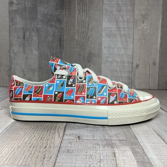 Converse Chuck 70 Frozen Treats Youth Sneakers Soft Red Blue Size 3 A00519F