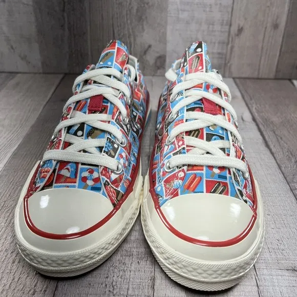 Converse Chuck 70 Frozen Treats Youth Sneakers Soft Red Blue Size 3 A00519F