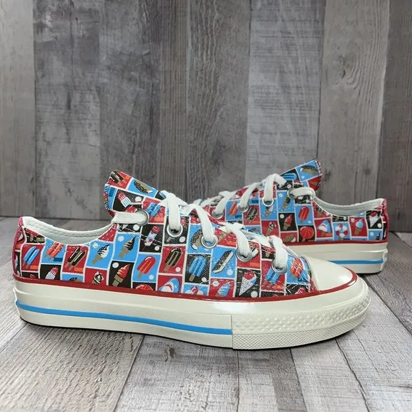 Converse Chuck 70 Frozen Treats Youth Sneakers Soft Red Blue Size 3 A00519F