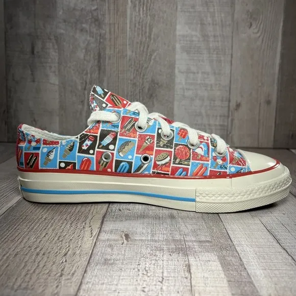 Converse Chuck 70 Frozen Treats Youth Sneakers Soft Red Blue Size 3 A00519F