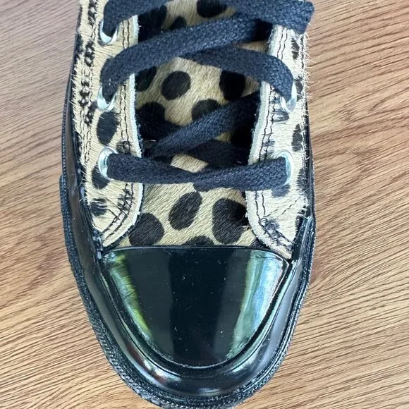 ❤️❤️Converse Chuck 70 Hi Pony Hair Leather Sz 7 Men Shoes Leopard Print A12705C