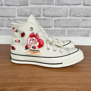 🌹🌹🌹Converse Chuck 70 Valentine's Day Hi Sz 6 Men's Shoes Roses Beige A10637C