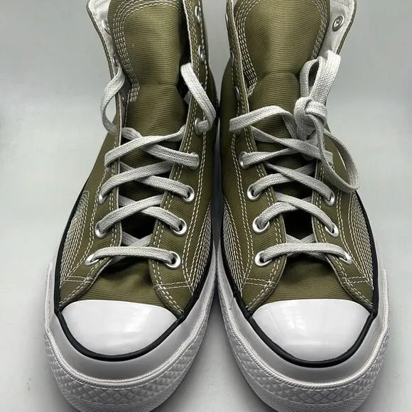 Converse Chuck 70 Multi-Stitch Hi Shoes A07435C Mossy Sloth Green NWB Men 10.5