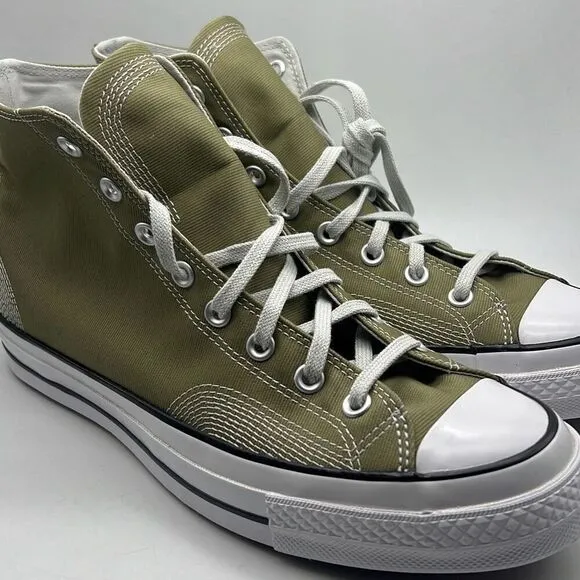 Converse Chuck 70 Multi-Stitch Hi Shoes A07435C Mossy Sloth Green NWB Men 10.5