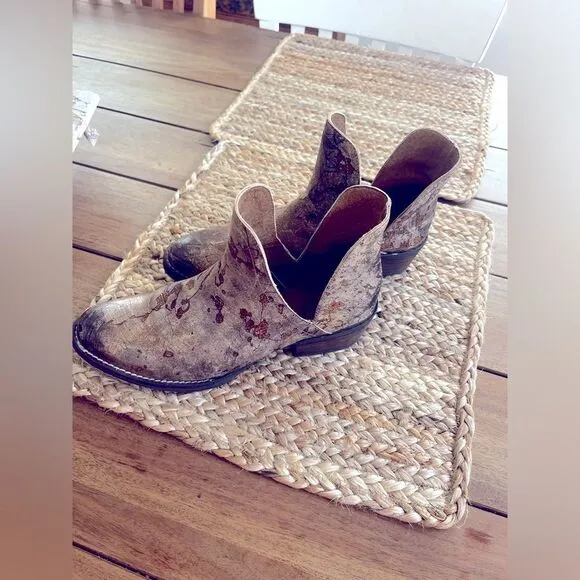 Corky’s Girl Brown Distressed Leather Ankle Boots, perfectly distressed; Size 9
