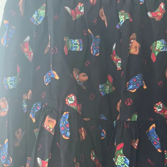 Cowboy boots and hats western skirt