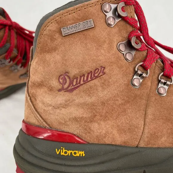 Danner Mountain 600 4.5&quot; Brown Red Classic Neutral Suede Leather Hiking Boot 6.5
