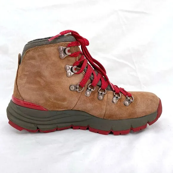 Danner Mountain 600 4.5&quot; Brown Red Classic Neutral Suede Leather Hiking Boot 6.5