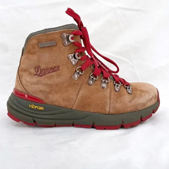 Danner Mountain 600 4.5&quot; Brown Red Classic Neutral Suede Leather Hiking Boot 6.5