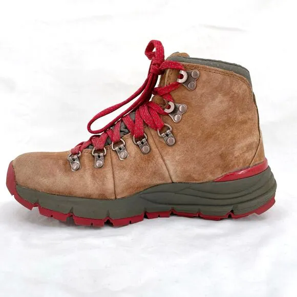 Danner Mountain 600 4.5&quot; Brown Red Classic Neutral Suede Leather Hiking Boot 6.5