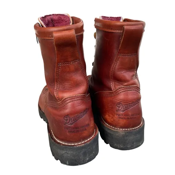 Danner Rainforest GTX Boots 10800 Mens 7.5 EE Wide Brown Leather Made In USA