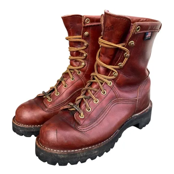 Danner Rainforest GTX Boots 10800 Mens 7.5 EE Wide Brown Leather Made In USA