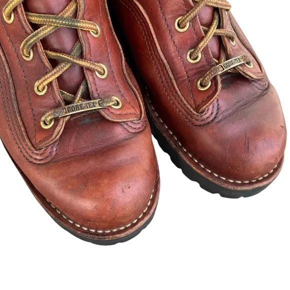 Danner Rainforest GTX Boots 10800 Mens 7.5 EE Wide Brown Leather Made In USA