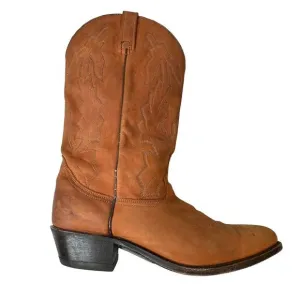 DAN POST x MARLBORO Men’s Vintage Tan Leather Cowboy Boots Size 11