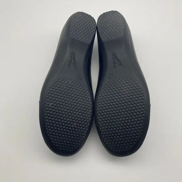 Dansko Farah Black Soft Leather Slip On‎ Comfort Shoes 40 EU 5502-020200