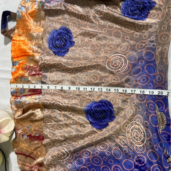 Darn Good Yarn Sari Silk Wrap Skirt - Mini Size (4–12) Boho Ethereal Summer Moio