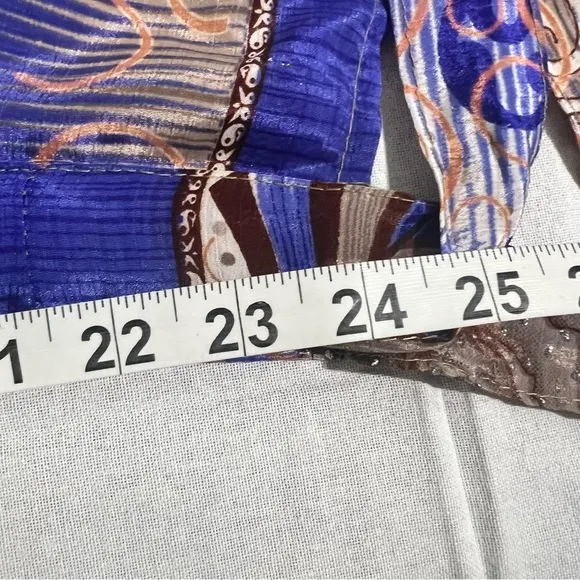 Darn Good Yarn Sari Silk Wrap Skirt - Mini Size (4–12) Boho Ethereal Summer Moio