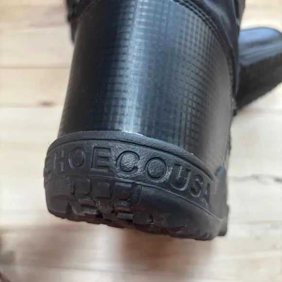 DC Black Winter Boots with Faux Fur Womens size 7