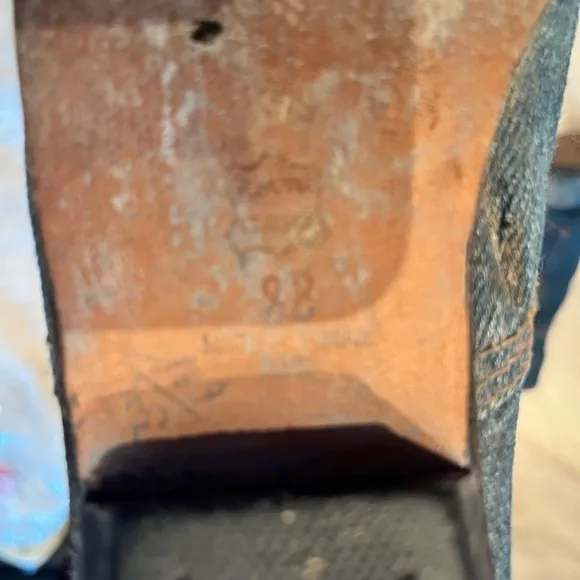 Denim Ankle Boots with Pocket Detail vintage temptations 8b