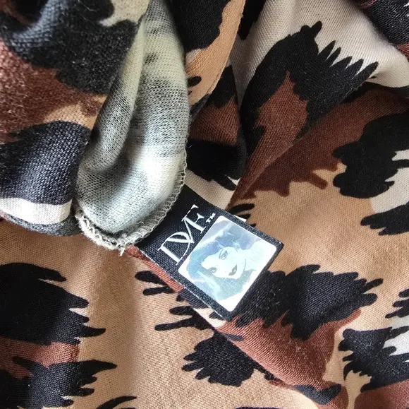 Diane Von Furstenberg Brown and Black Patterned Dress