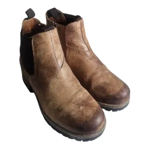 Diba True Women's Say So Chelsea Round Toe Casual Boots Ankle Low Heel 6.5