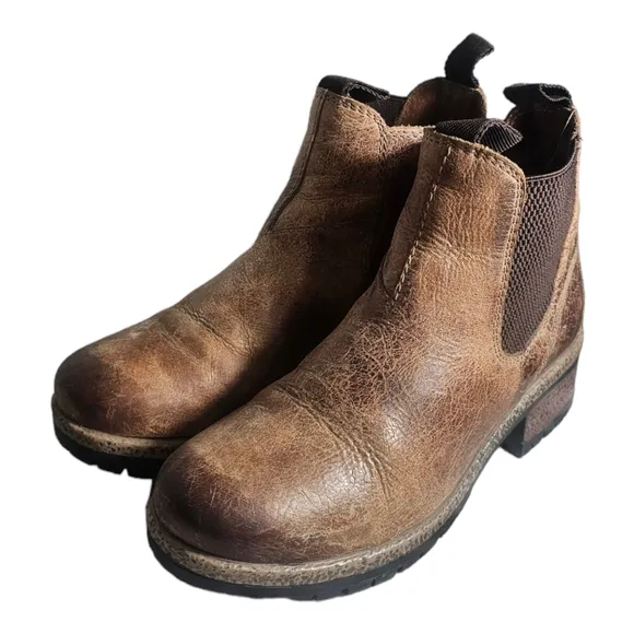 Diba True Women's Say So Chelsea Round Toe Casual Boots Ankle Low Heel 6.5