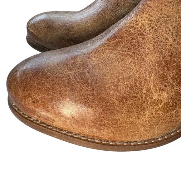 Diba True Women's‎ West Haven Bootie Light Brown Stacked Heel Western Size 9