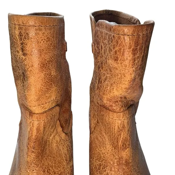 Diba True Women's‎ West Haven Bootie Light Brown Stacked Heel Western Size 9