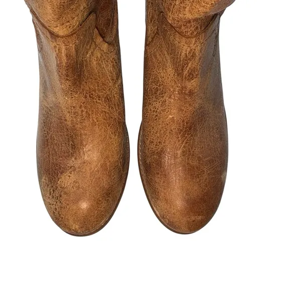 Diba True Women's‎ West Haven Bootie Light Brown Stacked Heel Western Size 9