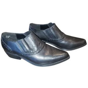 DINGO Women's Leather Low-Cut Western Ankle Boots Size 8W Casual Dan Post