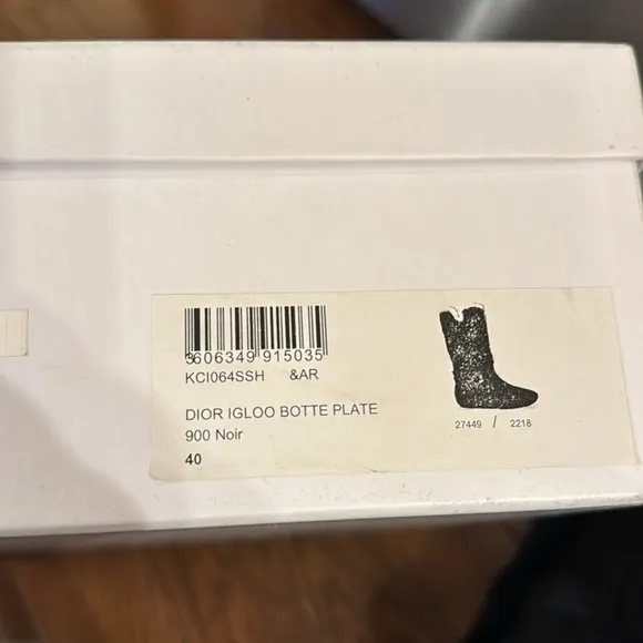 Dior Black Winter Boots with Buckle Straps