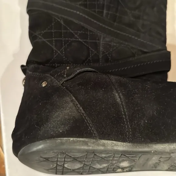 Dior Black Winter Boots with Buckle Straps