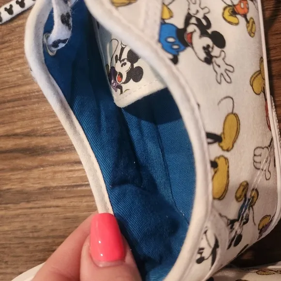 Disney White Tennis Shoes Mickey Mouse Design