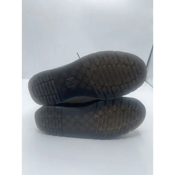 Dr. Doc Martens Zavala White Black Combat Boots Womens 6 ‎ Mens 5 Lace Up