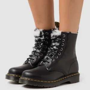 Dr. Martens 1460 8-Eye Serena Boot - Black/Zebra