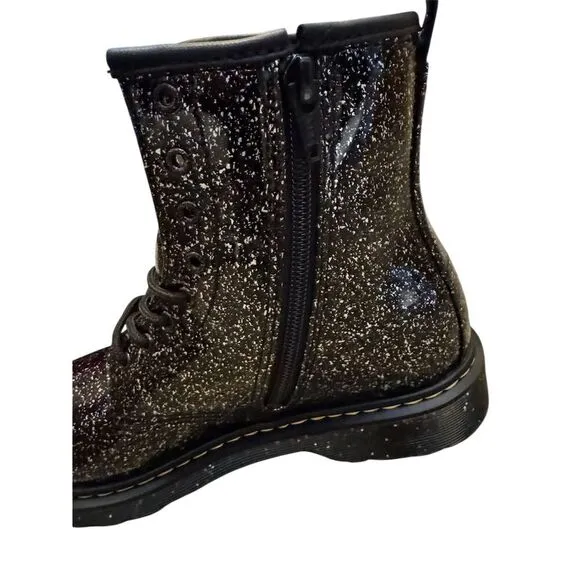Dr. Martens 1460 Youth Cosmic Glitter Boots Black Size 6 Kids Big Girls