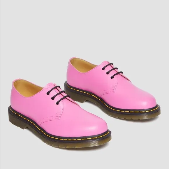 Dr. Martens 1461 Smooth Leather Unisex Thrift Pink Oxford Shoes Sz W 6 M 5 NWT