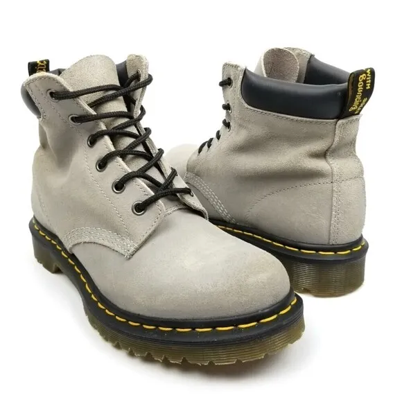 Dr. Martens 939 Ben Boots Cement Gray Leather Hiker Boots High Top Womens 8