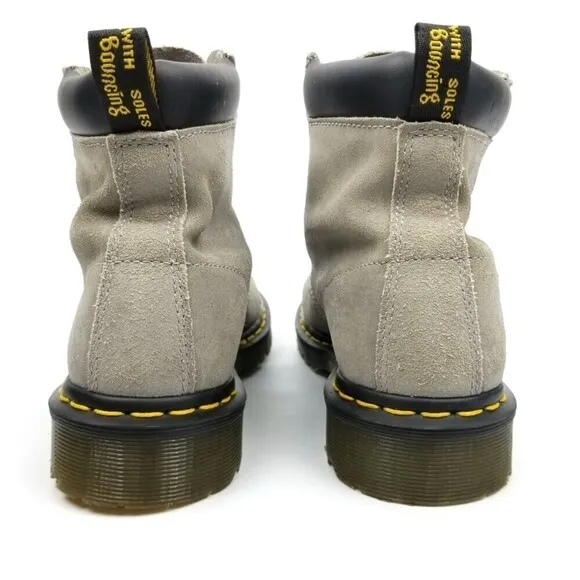 Dr. Martens 939 Ben Boots Cement Gray Leather Hiker Boots High Top Womens 8
