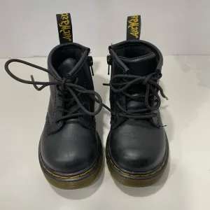Dr. Martens Air Wair 14601 Black Lace Up Zip Boots Toddler Size 6