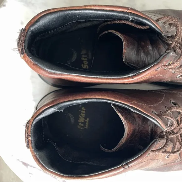 Dr. Martens Barnie Men’s Brown Leather Lace Up Boots Size 10 Chukka Doc Classic