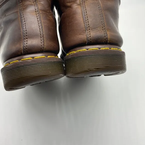 Dr. Martens Brown Leather Air Wair Boots Size 8